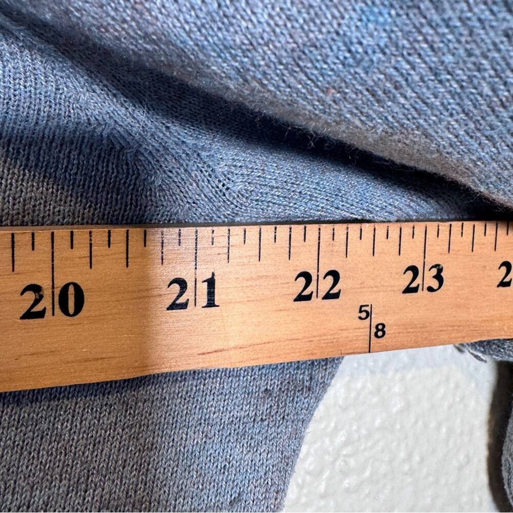 Smartwool Grey Merino Wool Blend V Neck Sweater Womens L Pullover Fall Casual - Picture 5 of 9